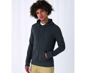 B&C BCU35B - Organic Zipped Hoodie Sage