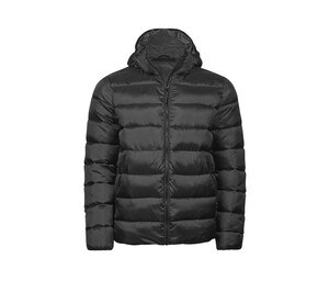 TEE JAYS TJ9646 - Recycled polyester hooded down jacket  Black