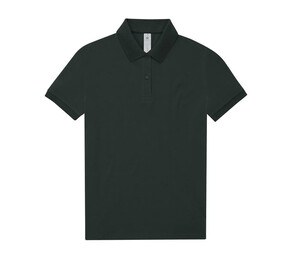 B&C BCW461 - Short-sleeved high density fine piqué polo shirt Dark Forest