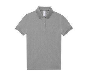 B&C BCW461 - Short-sleeved high density fine piqué polo shirt Sport Grey